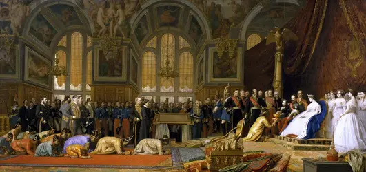 <em>Réception des ambassadeurs du Siam à Fontainebleau</em>, J. L. Gérôme - crédits : G. Dagli Orti/ De Agostini/ Getty Images