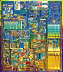 Microprocesseur : le Pentium. 4 - crédits : Intel .