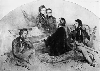 Liszt et ses amis - crédits : Three Lions/ Hulton Archive/ Getty Images