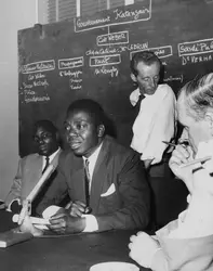 Moïse Tschombé, 1960 - crédits : Central Press/ Hulton Archive/ Getty Images