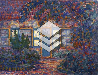 <it>Petite Maison au soleil</it>, P. Mondrian - crédits : Mondrian/ Holzman Trust/  Bridgeman Images 