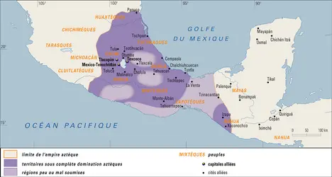 Empire aztèque à son apogée - crédits : Encyclopædia Universalis France
