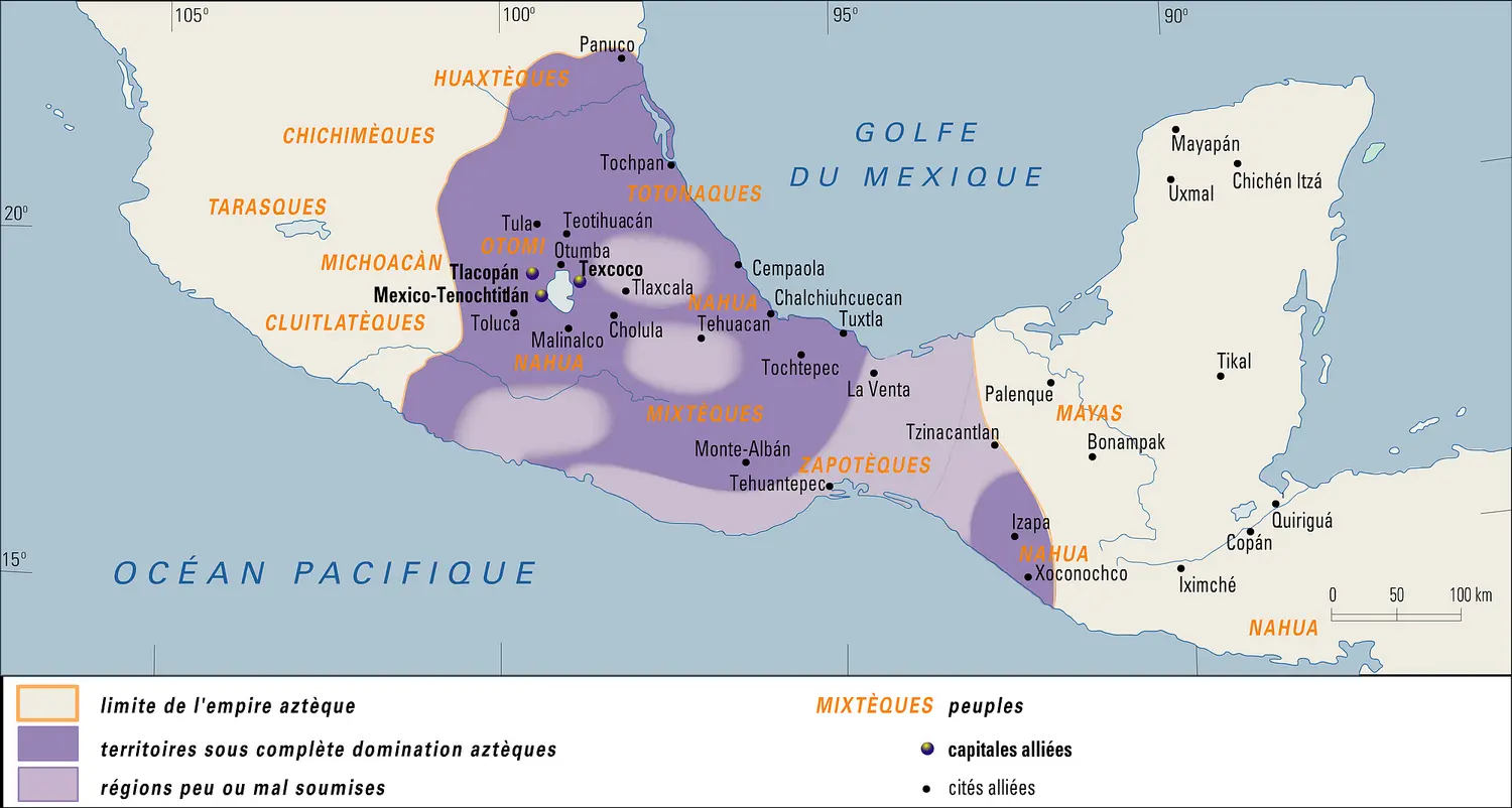 Empire aztèque à son apogée