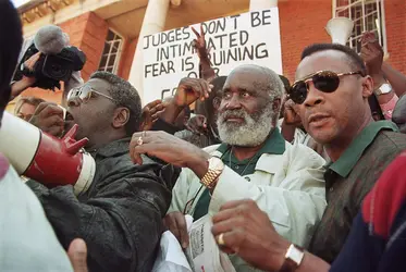 Libération de Kenneth Kaunda, 1998 - crédits : Odd Andersen/ AFP