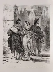 <em>Faust cherchant à séduire Marguerite</em>, E. Delacroix - crédits : Heritage Arts/ Heritage Images/ Getty Images