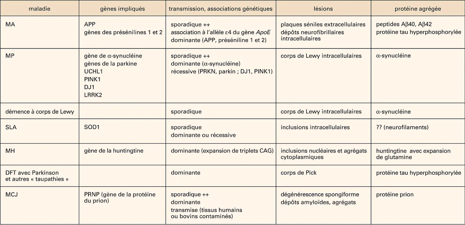 Maladies neurodégénératives