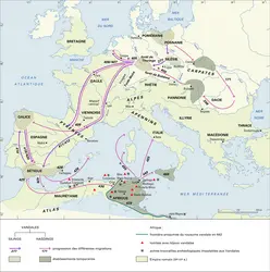 Vandales, Ier-VIe s. après J.-C. - crédits : Encyclopædia Universalis France