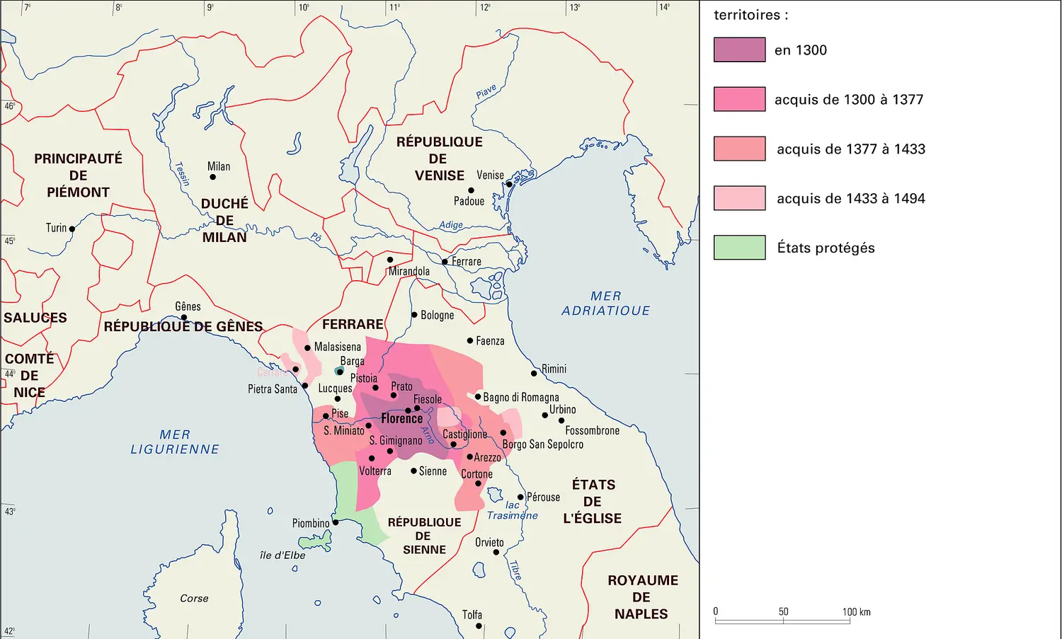 République de Florence, XIV<sup>e</sup>-XV<sup>e</sup> siècle