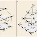 Diagrammes représentant des multiplets de mésons - crédits : Encyclopædia Universalis France