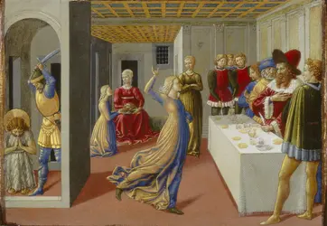 <em>La Fête chez Hérode et la Décapitation de saint Jean-Baptiste</em>, B. Gozzoli
 - crédits : Courtesy National Gallery of Art, Washington