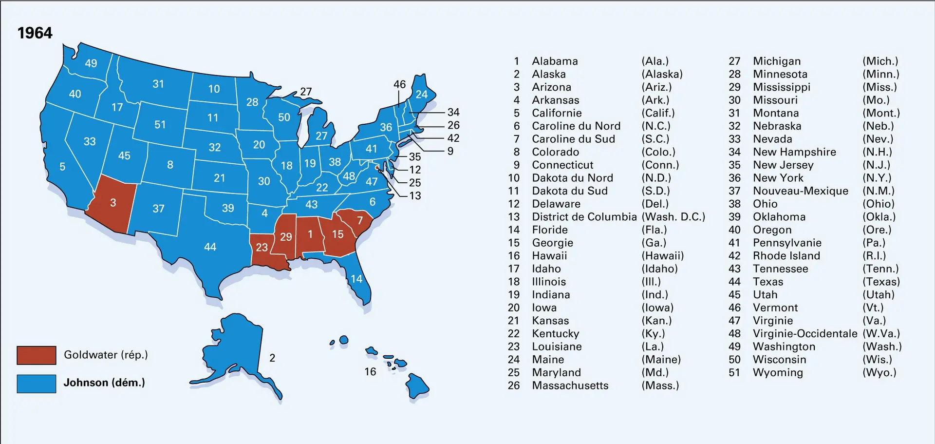 États-Unis : élections présidentielles depuis 1948 - vue 5