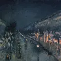 <it>Boulevard Montmartre, effet de nuit</it>, Pissarro - crédits :  Bridgeman Images 