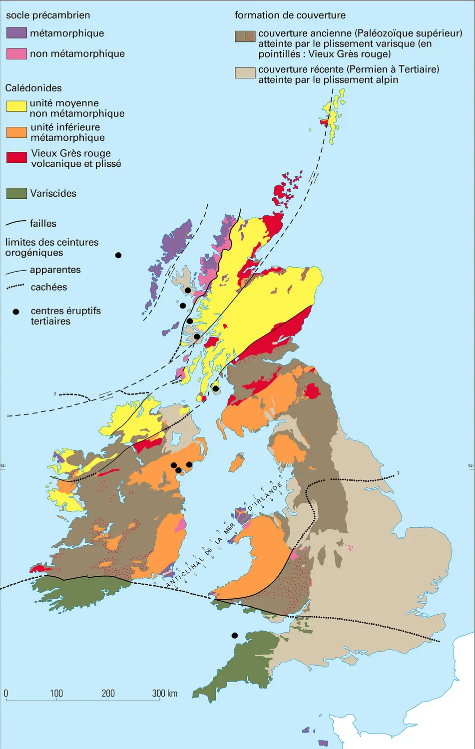 Unités structurales des îles Britanniques