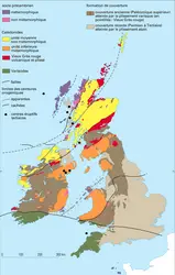 Unités structurales des îles Britanniques - crédits : Encyclopædia Universalis France