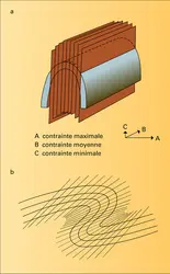 Schistosité : formes diverses - crédits : Encyclopædia Universalis France