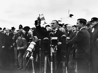 Neville Chamberlain - crédits : Hulton-Deutsch Collection/ Corbis Historical/ Getty Images