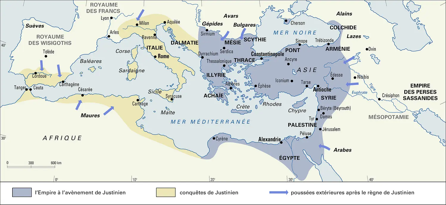 Empire byzantin, l'Empire de Justinien