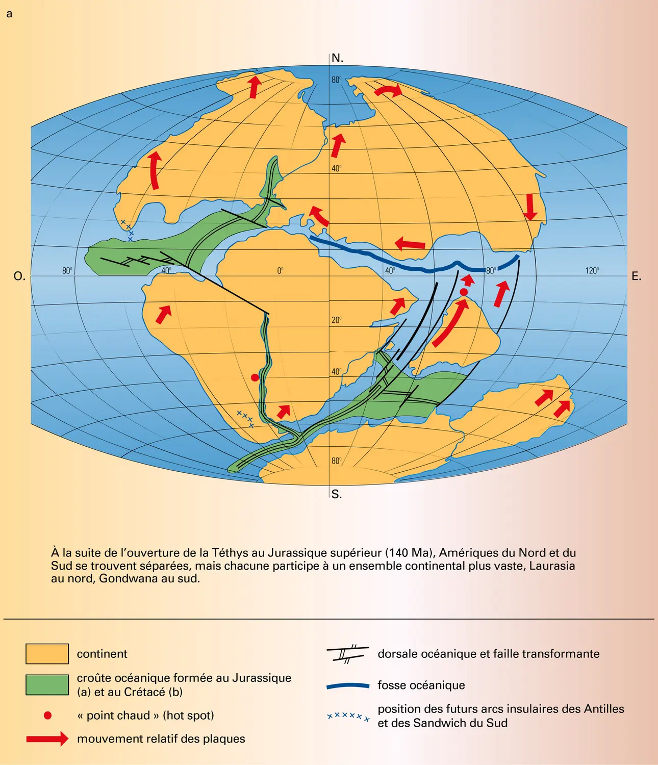 Séparation des continents - vue 1