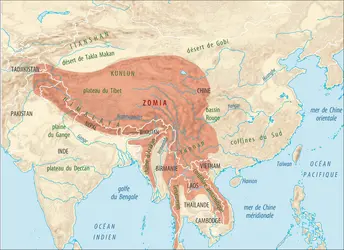 Zomia, Asie du Sud-Est - crédits : Encyclopædia Universalis France