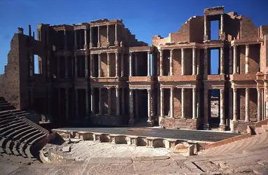 Théâtre romain, Sabratha - crédits : Louise Norton,  Bridgeman Images 