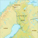 Finlande : carte physique - crédits : Encyclopædia Universalis France