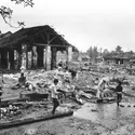 Retour de réfugiés à Huê au Vietnam, 1968 - crédits : Terry Fincher/ Express/ Getty Images