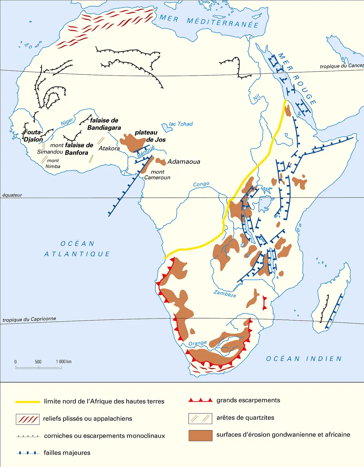 Afrique : géomorphologie