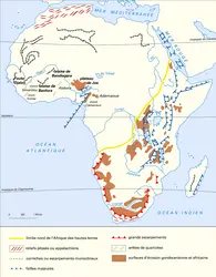 Afrique : géomorphologie - crédits : Encyclopædia Universalis France