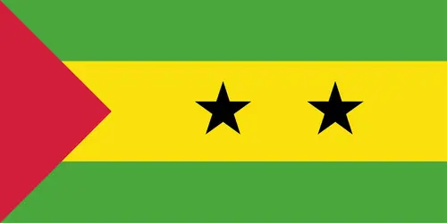 São Tomé-et-Príncipe : drapeau - crédits : Encyclopædia Universalis France