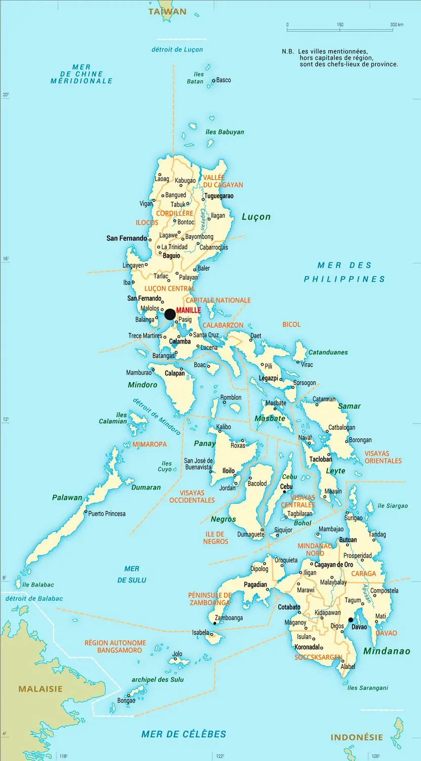 Philippines : carte administrative