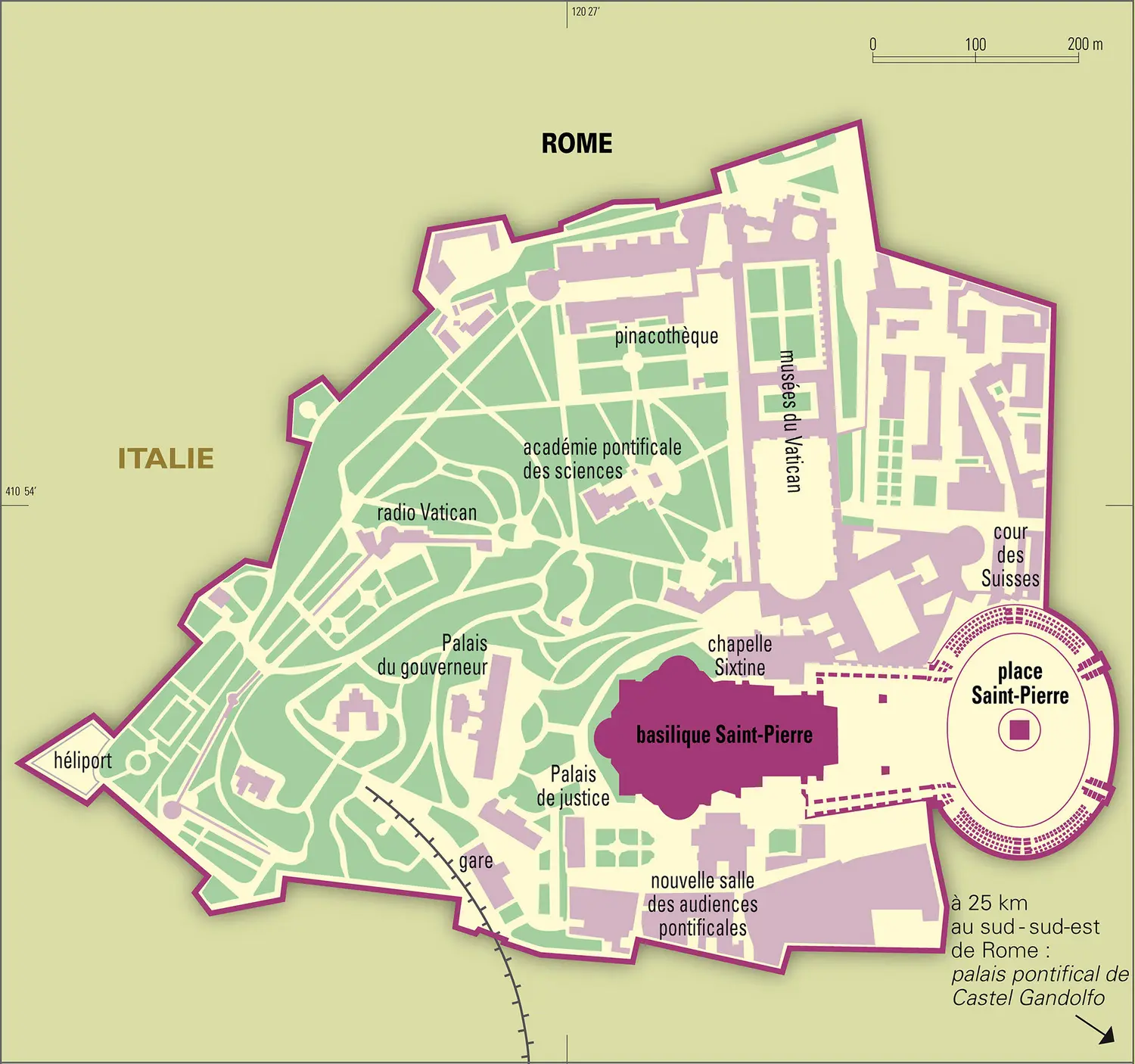 Vatican : carte administrative