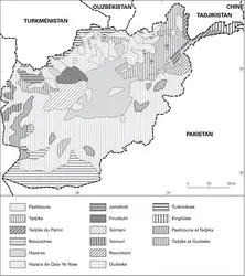 Afghanistan : répartition des groupes ethniques - crédits : Encyclopædia Universalis France