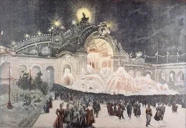 Le palais de l’Électricité lors de l’Exposition universelle de Paris, en 1900 - crédits : API/ Gamma-Rapho/ Getty Images