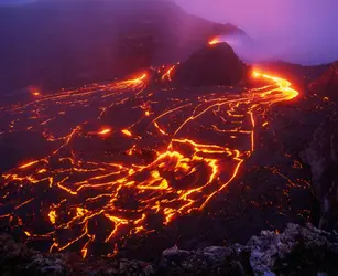 Coulées de lave sur le Kilauea - crédits : G. Brad Lewis/ Stone/ Getty Images
