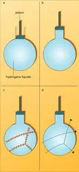 Chambre à bulles : fonctionnement - crédits : Encyclopædia Universalis France