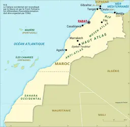 Cartes Carte mondiale géante internationale - Maroc