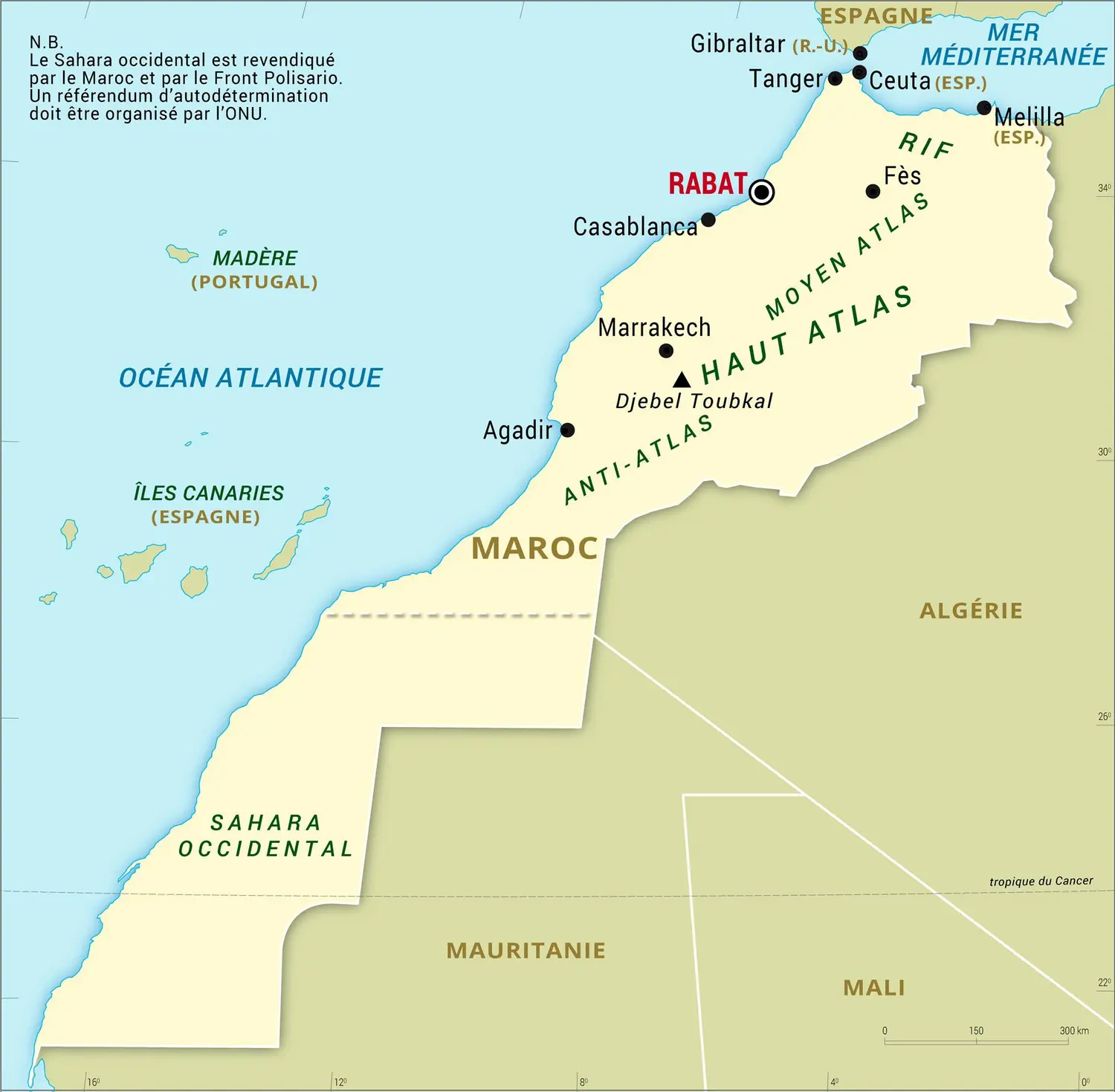 Maroc : carte générale