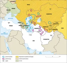 Région caspienne - crédits : Encyclopædia Universalis France