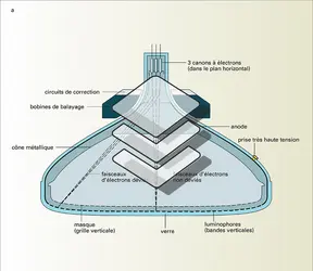 Tube-image et sélection trichrome - crédits : Encyclopædia Universalis France