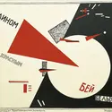 <em>Frappe les Blancs avec le coin rouge</em>, El Lissitzky - crédits : De Agostini Picture Library/ Bridgeman Images