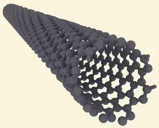 Structure d’un nanotube de carbone monofeuillet - crédits : Fabien Vialla, laboratoire de physique de l'École normale supérieure