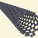 Structure d’un nanotube de carbone monofeuillet - crédits : Fabien Vialla, laboratoire de physique de l'École normale supérieure