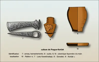 Culture matérielle du V<sup>e</sup> au VII<sup>e</sup> s. (2) - crédits : Encyclopædia Universalis France