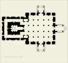 Plan du Virupaksa (Pattadakal) - crédits : Encyclopædia Universalis France