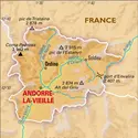 Andorre : carte physique - crédits : Encyclopædia Universalis France