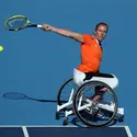 Esther Vergeer, championne de tennis en fauteuil roulant - crédits : Julian Finney/ Getty Images