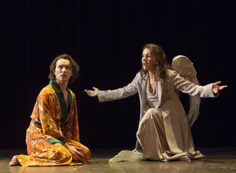 <em>Angels in America</em> de T. Kushner, mise en scène d'Arnaud Desplechin - crédits : Raphael Gaillarde/ Gamma-Rapho/ Getty Images