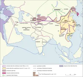 Chine, Empire des Han - crédits : Encyclopædia Universalis France