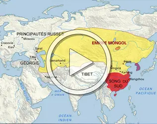 Expansion mongole - crédits : Encyclopædia Universalis France