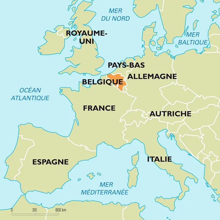 Belgique : carte de situation